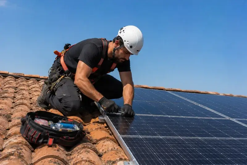 Maintenance et monitoring de panneaux solaires à la Rabatelière